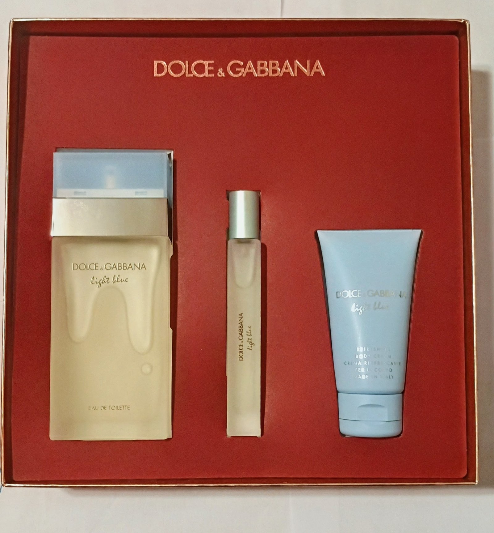 DULCE & GABBANA LIGHT BLUE EDT SET 3 PIEZAS