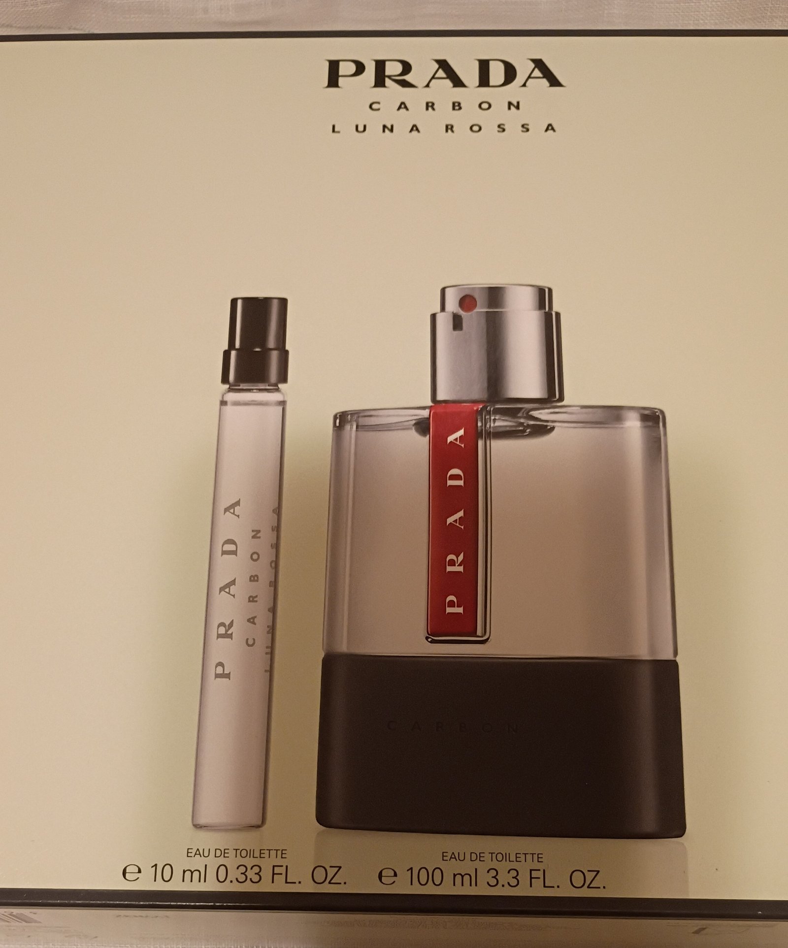 PRADA CARBON LUNA ROSA EDT SET 2 PIEZAS